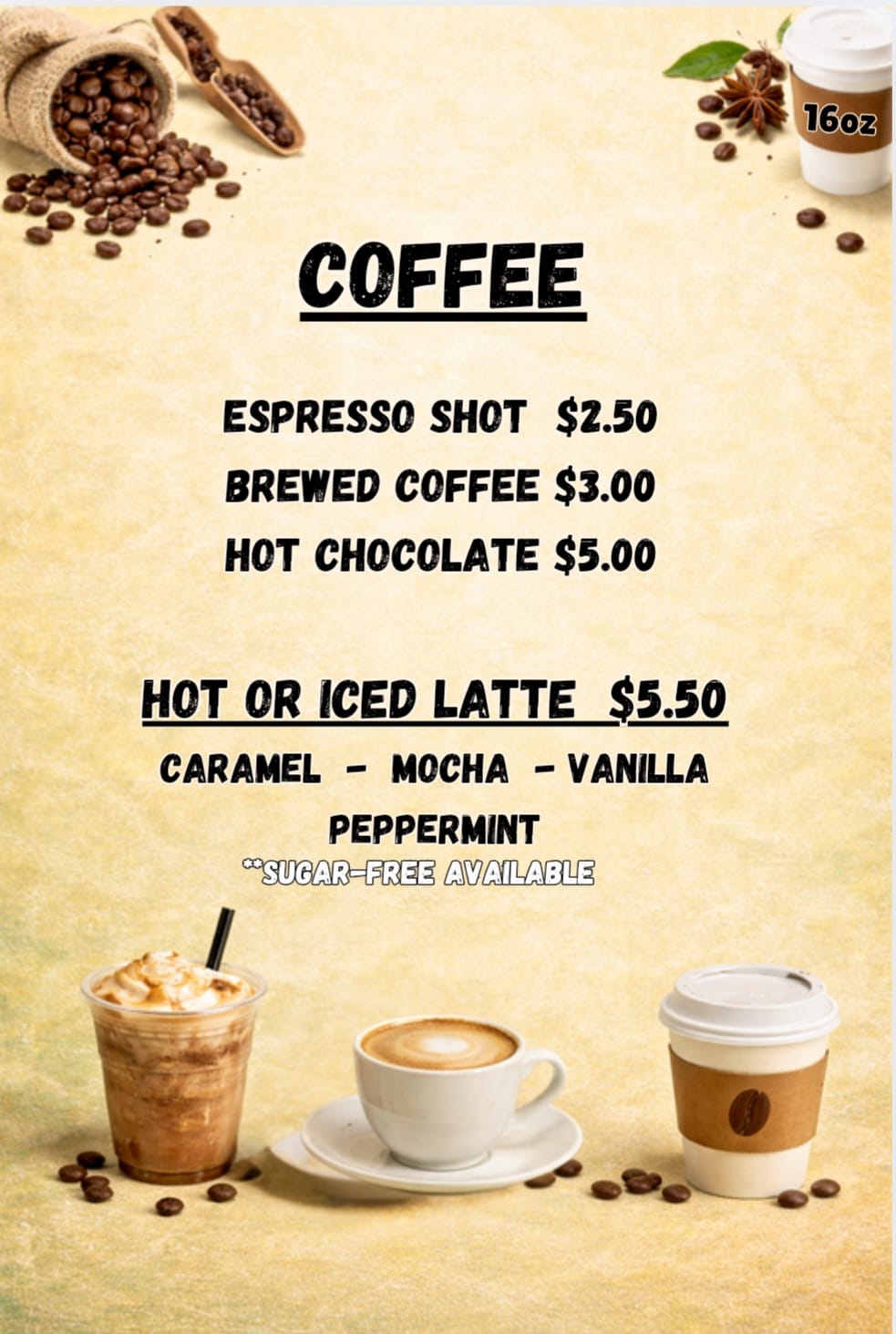 Coffee Menu